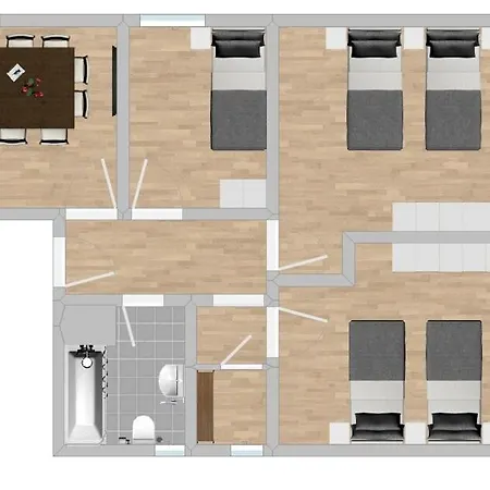 Swf123 Gemuetliche Monteurwohnung Apartman *