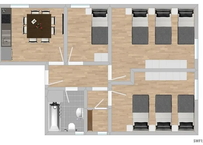 Swf123 Gemuetliche Monteurwohnung Daire *